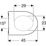 Geberit Acanto WC-Sitz mit Absenkautomatik