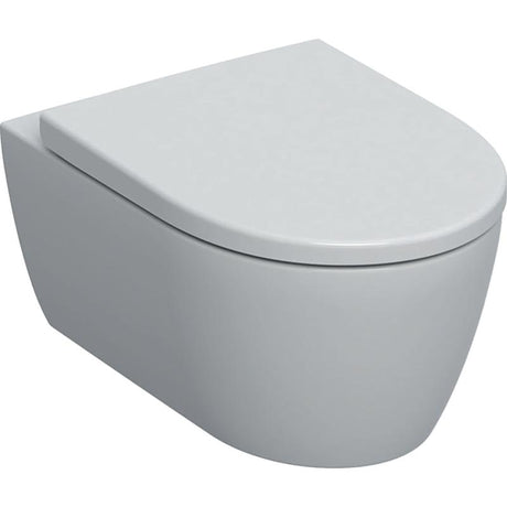 Geberit iCon Set Wand-WC Tiefspüler, geschlossene Form, Rimfree, mit WC-Sitz