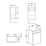 Geberit Renova Plan Unterschrank für Handwaschbecken 45 cm