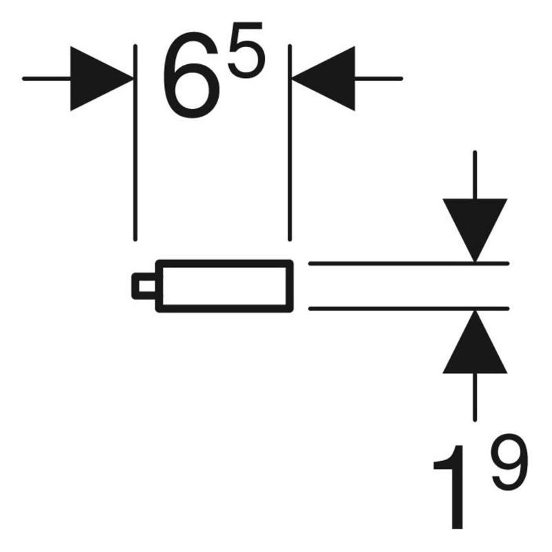 Geberit Handtuchhalter für Badezimmermöbel