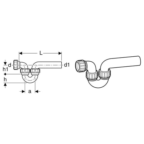 Geberit Geruchsverschluss DN 50