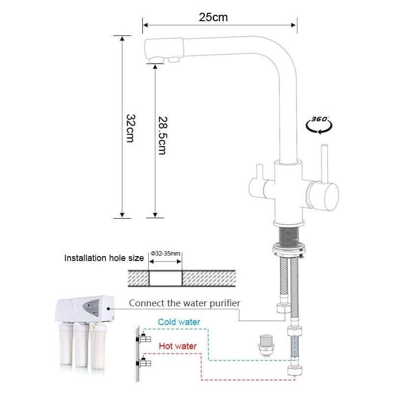 Grifo de cocina DARMA dorado envejecido - Entorno baño