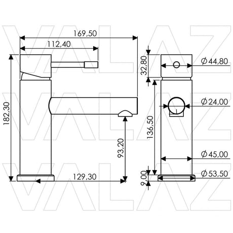 Grifo lavabo alto monomando FAURE dorado cepillado - Entorno baño