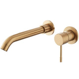 Grifo lavabo empotrado monomando RANDA dorado cepillado - Entorno baño