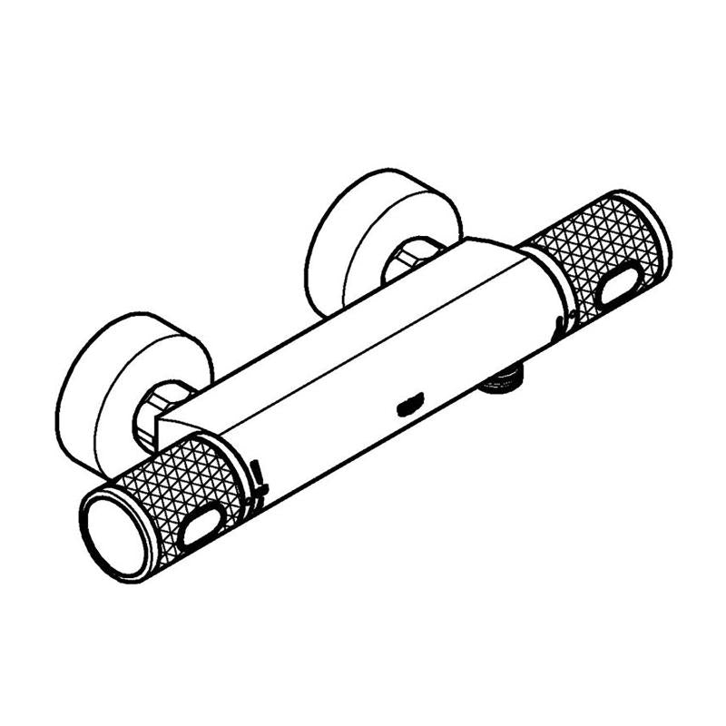 GROHE Precision Feel Thermostat-Brausebatterie, 1/2"