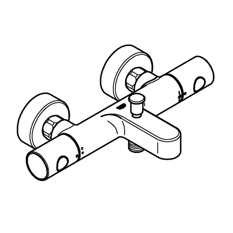 GROHE Precision Get Thermostat-Wannenbatterie mit S-Anschlüssen