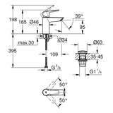 GROHE Start Einhand-Waschtischbatterie, 1/2" S-Size