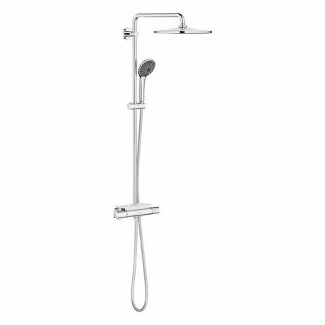 GROHE Vitalio System 310 Duschsystem mit Thermostatbatterie mit Ablage