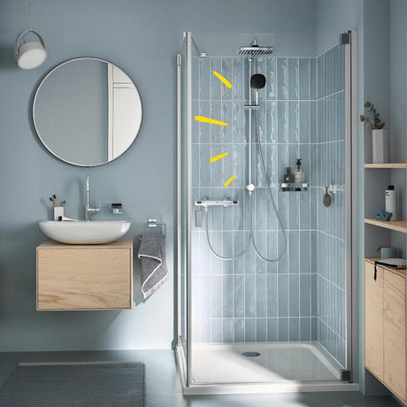 GROHE Vitalio Comfort 250 Flex Duschsystem mit Umstellung, Wandmontage 92 cm