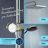 GROHE Vitalio Comfort 250 Flex Duschsystem mit Umstellung, Wandmontage 92 cm