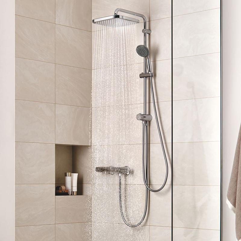 GROHE Vitalio Start System 250 Cube Flex Duschsystem mit Umstellung