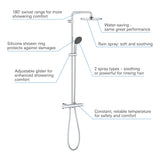 GROHE Vitalio Start System 250  Duschsystem mit Thermostatbatterie