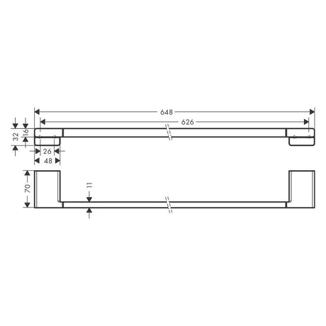 hansgrohe AddStoris Badetuchhalter