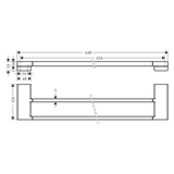 hansgrohe AddStoris Doppelbadetuchhalter