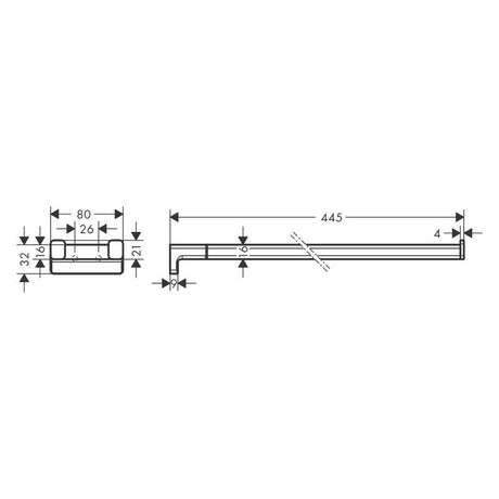 hansgrohe AddStoris Handtuchhalter zweiarmig