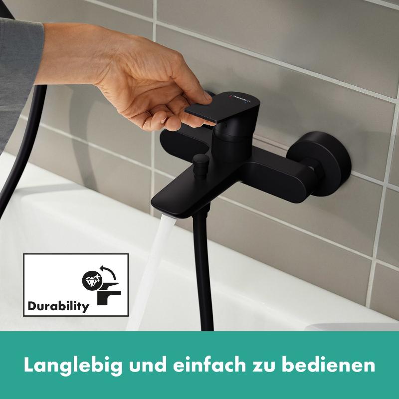 hansgrohe Rebris E Einhebel-Wannenarmatur Aufputz