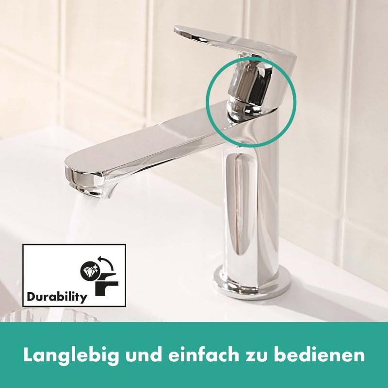 hansgrohe Rebris S Einhebel-Waschtischarmatur 110 CoolStart ohne Ablaufgarnitur