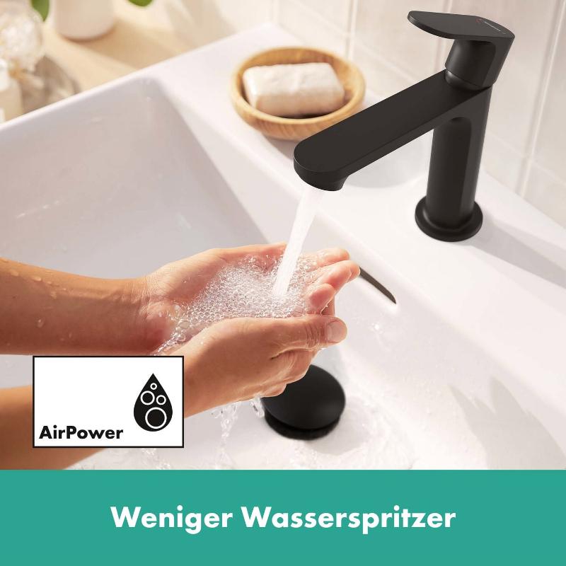 hansgrohe Rebris S Einhebel-Waschtischarmatur 110 CoolStart ohne Ablaufgarnitur