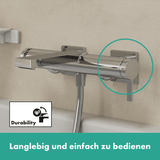 hansgrohe Tecturis E Einhebel-Wannenarmatur Aufputz