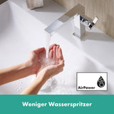 hansgrohe Tecturis E Einhebel-Waschtischarmatur 110 Fine CoolStart wassersparend+ mit Push-Open Ablaufgarnitur