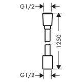 hansgrohe Designflex Textilbrauseschlauch 125 cm