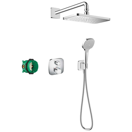 hansgrohe Croma E Brausesystem 280, 1 Strahlart mit Ecostat E