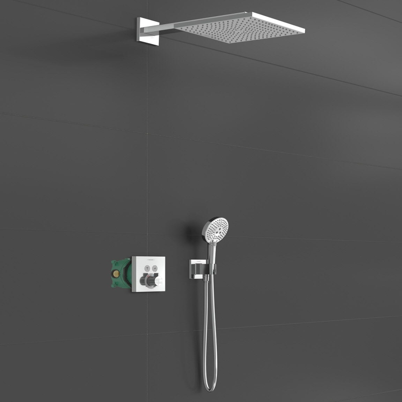 hansgrohe Raindance E Brausesystem 300, 1 Strahlart mit ShowerSelect Square