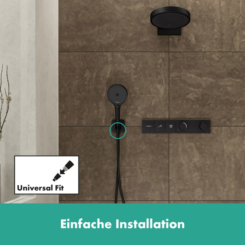 hansgrohe FixFit Q Wandanschluß mit Duschkopfhalterung