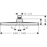 hansgrohe Crometta E Duschkopf 240 1 Strahlart