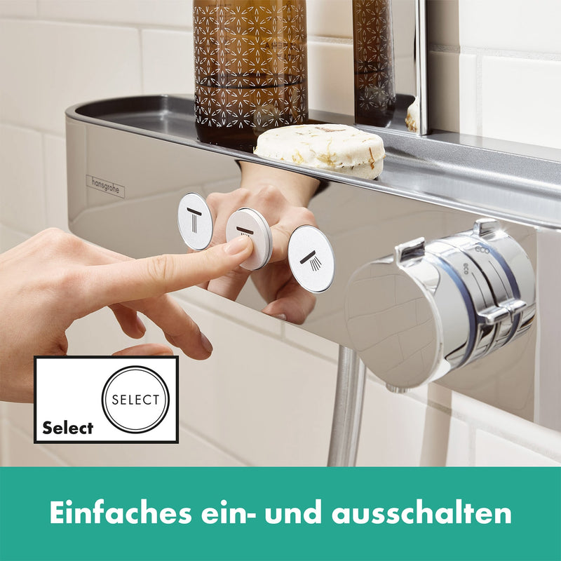 hansgrohe Pulsify S Showerpipe 260 2 Strahlarten, mit Shower Tablet Select 400