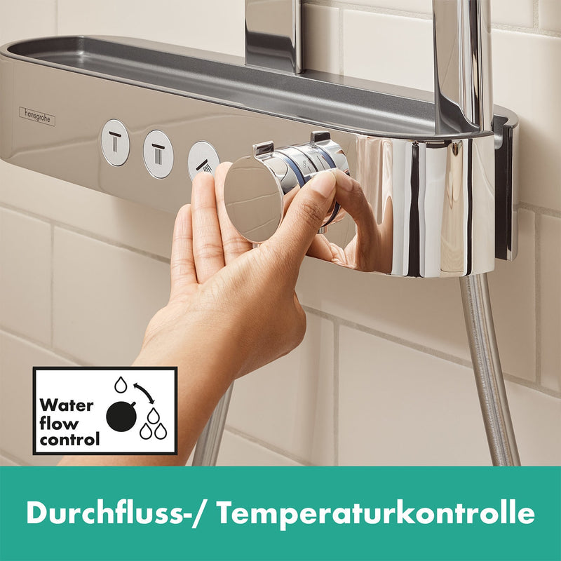 hansgrohe Pulsify S Showerpipe 260 2 Strahlarten, mit Shower Tablet Select 400