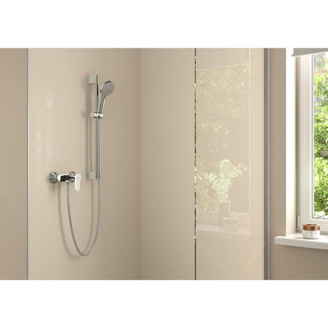 hansgrohe Vernis Blend Brauseset Vario mit Duschstange Crometta 65 cm