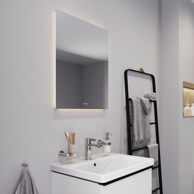 Duravit Licht & Spiegel Badspiegel "Good" 60 x 70 cm mit LED-Indirektlicht umlaufend