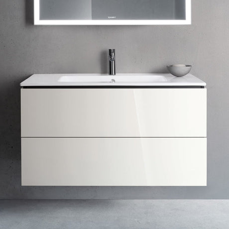 Duravit L-Cube Waschtischunterbau wandhängend mit 2 Auszügen, 102 x 48,1 cm