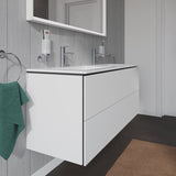 Duravit L-Cube Waschtischunterbau wandhängend mit 4 Auszügen, 129 x 48,1 cm