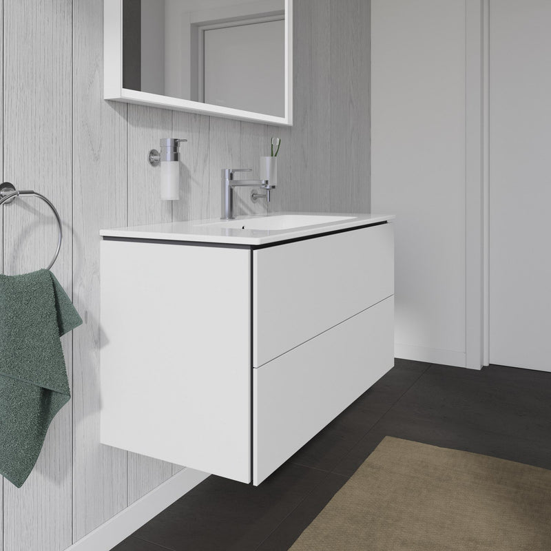 Duravit L-Cube Waschtischunterbau wandhängend mit 2 Auszügen, 102 x 48,1 cm