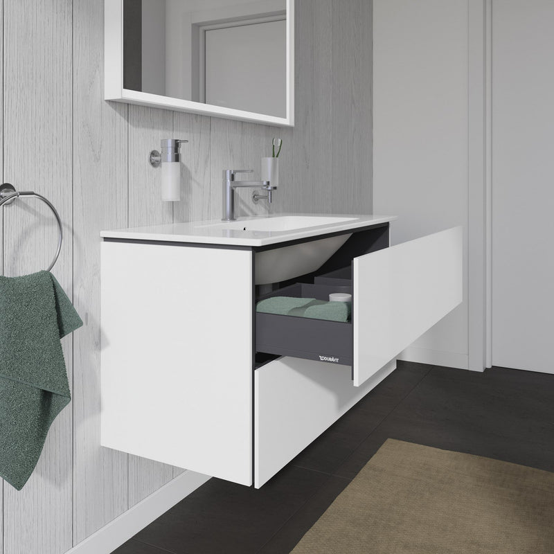 Duravit L-Cube Waschtischunterbau wandhängend mit 2 Auszügen, 102 x 48,1 cm