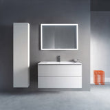 Duravit L-Cube Waschtischunterbau wandhängend mit 2 Auszügen, 102 x 48,1 cm