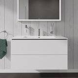 Duravit L-Cube Waschtischunterbau wandhängend mit 2 Auszügen, 102 x 48,1 cm