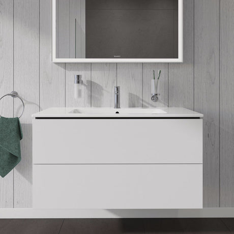 Duravit L-Cube Waschtischunterbau wandhängend mit 2 Auszügen, 102 x 48,1 cm