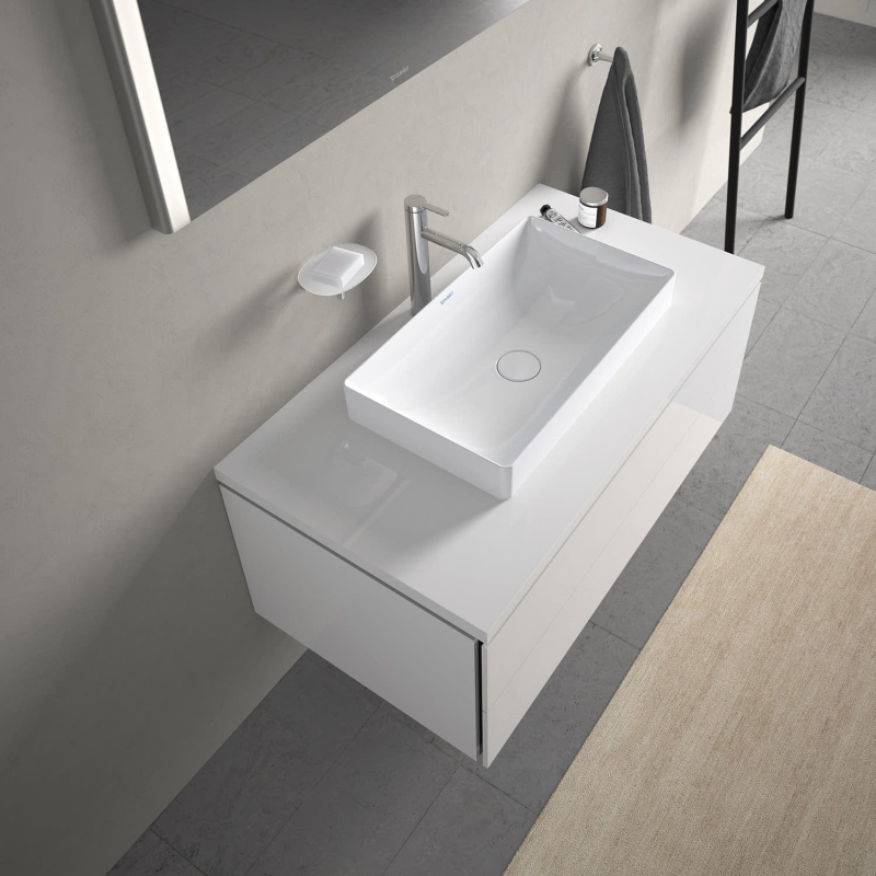 Duravit DuraSquare Aufsatzbecken ohne Hahnloch 60 x 34,5 cm