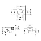 Duravit No. 1 Wand-WC Rimless