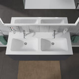 Duravit ME by Starck Möbel-Doppelwaschtisch 130 cm mit 1 Hahnloch