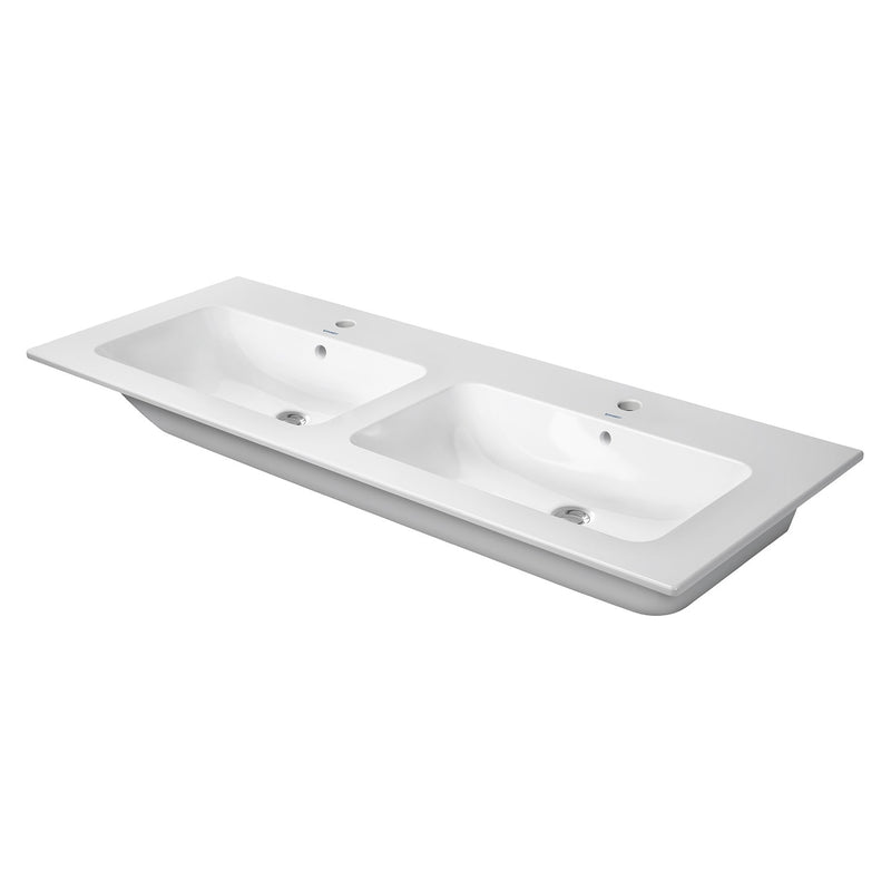 Duravit ME by Starck Möbel-Doppelwaschtisch 130 cm mit 1 Hahnloch