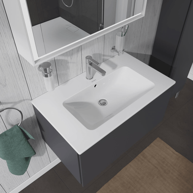 Duravit ME by Starck Möbelwaschtisch 83 cm mit 1 Hahnloch