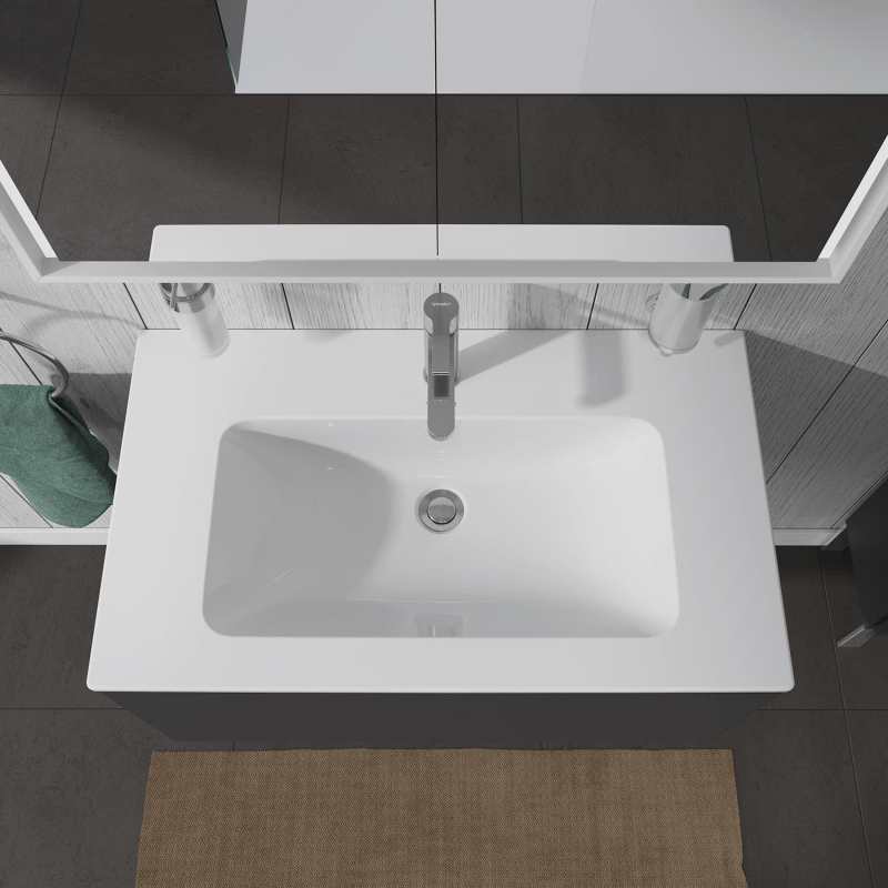 Duravit ME by Starck Möbelwaschtisch 83 cm mit 1 Hahnloch