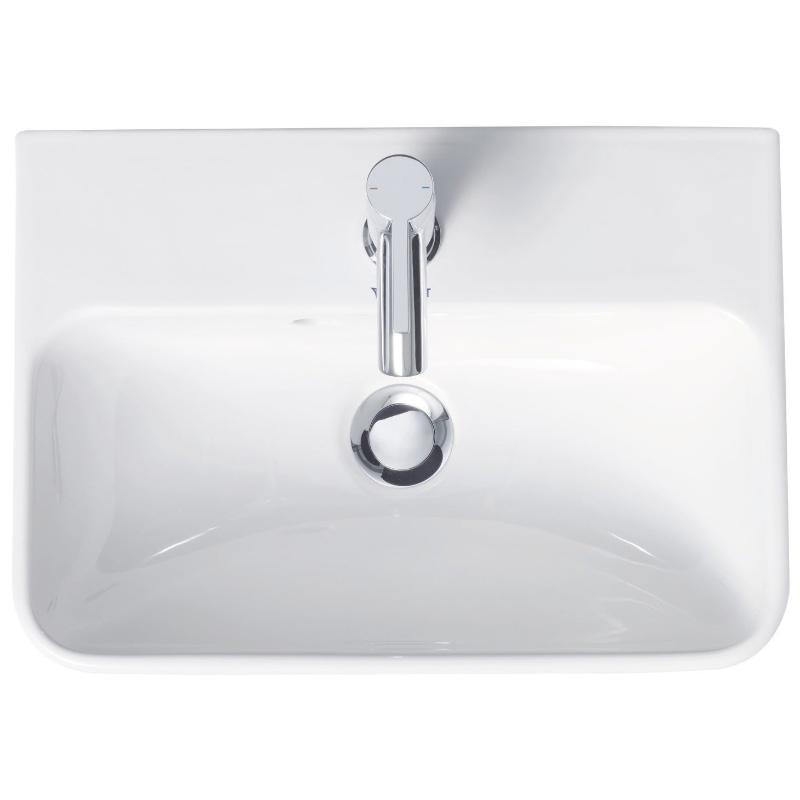 Duravit ME by Starck Handwaschbecken 45 cm, 1 Hahnloch durchgestochen