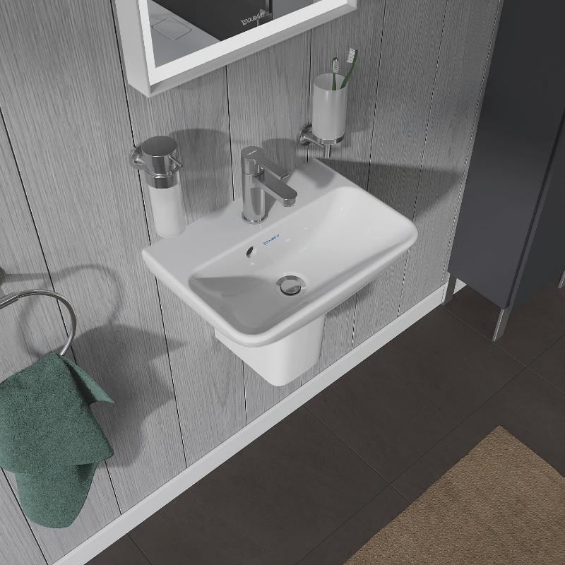 Duravit ME by Starck Handwaschbecken 45 cm, 1 Hahnloch durchgestochen