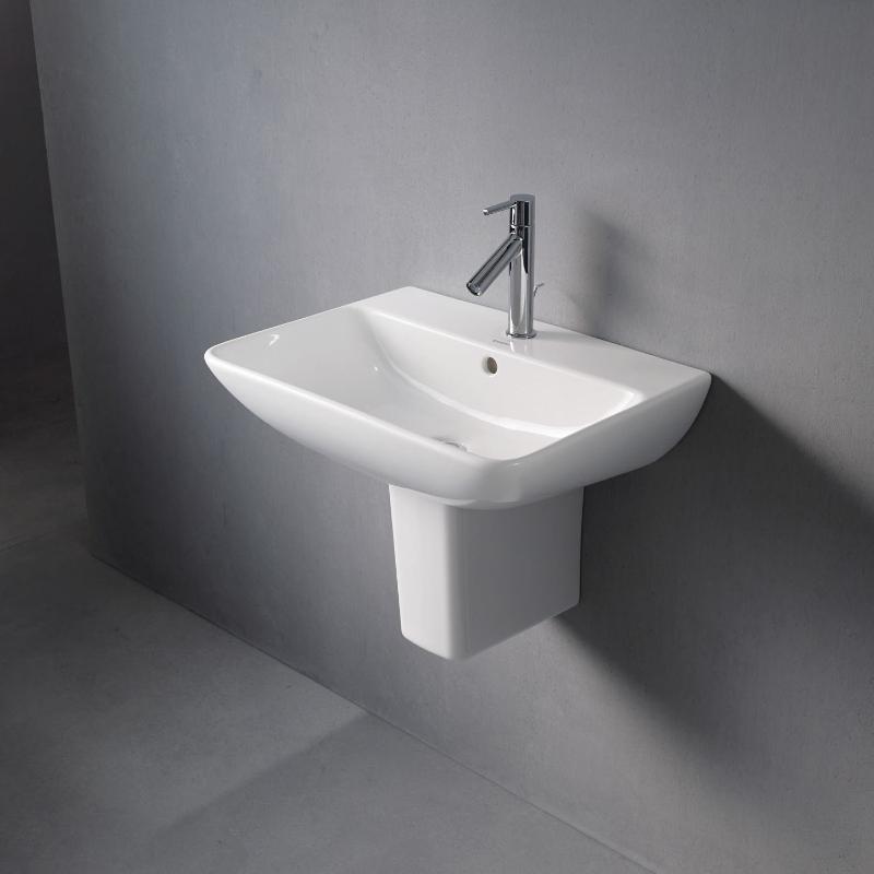 Duravit ME by Starck Waschtisch 60 cm mit 1 Hahnloch durchstochen