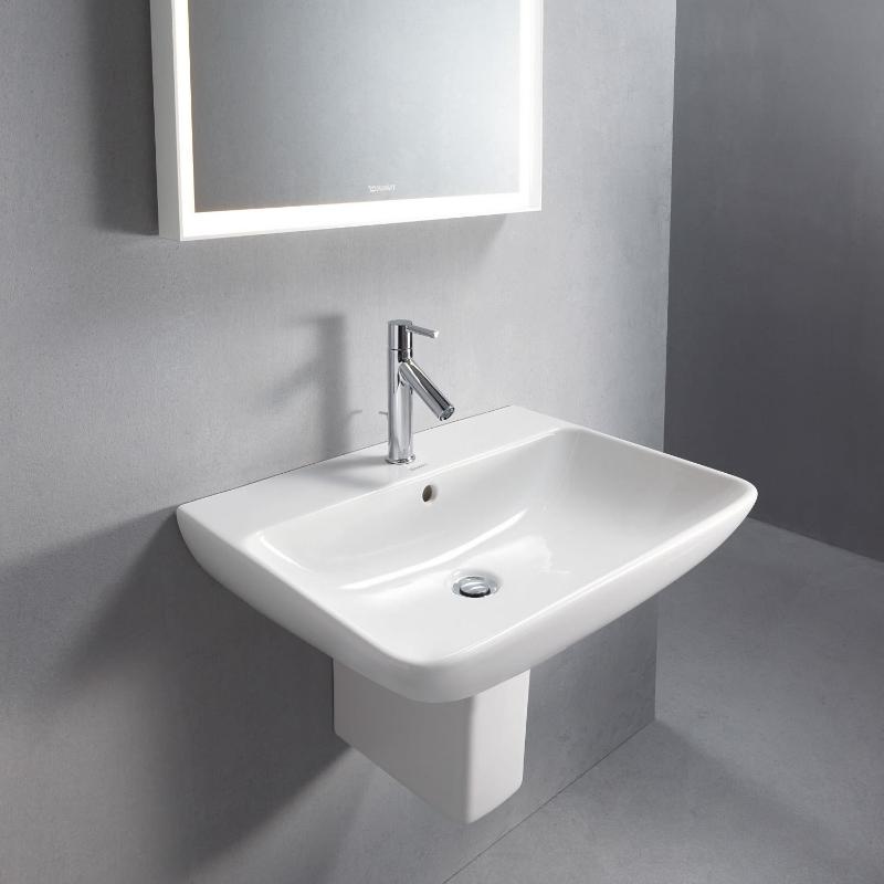 Duravit ME by Starck Waschtisch 65 cm mit 1 Hahnloch durchstochen